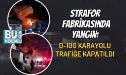 Strafor Fabrikasında Yangın: D-100 Karayolu Trafiğe Kapatıldı