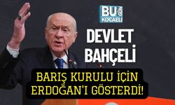Devlet Bahçeli Barış Kurulu İçin Erdoğan'ı Gösterdi!