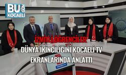 İzmitli Öğrenciler Dünya İkinciliğini Kocaeli TV Ekranlarında Anlattı