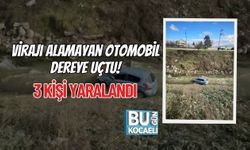 Virajı Alamayan Otomobil Dereye Uçtu: 3 Kişi Yaralandı