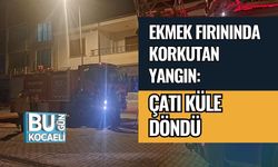 Ekmek Fırınında Korkutan Yangın: Çatı Küle Döndü