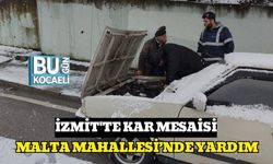 İzmit'te Kar Mesaisi : Malta Mahallesi’nde Yardım