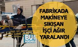 Fabrikada Makineye Sıkışan İşçi Ağır Yaralandı