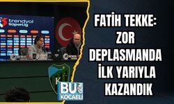 Fatih Tekke: Zor Deplasmanda İlk Yarıyla Kazandık