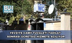 Fevziye Camii Tuvaleti Tadilat Sonrası Ücretsiz Hizmete Açılıyor