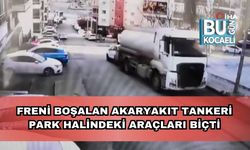 Freni Boşalan Akaryakıt Tankeri Park Halindeki Araçları Biçti