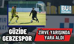 Güzide Gebzespor zirve yarışında yara aldı