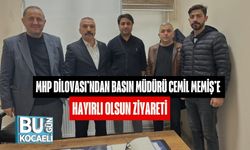 MHP Dilovası’ndan Basın Müdürü Cemil Memiş’e Hayırlı Olsun Ziyareti
