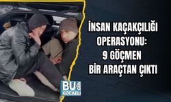 İnsan Kaçakçılığı Operasyonu: 9 Göçmen Bir Araçtan Çıktı