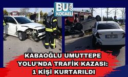 Kabaoğlu Umuttepe Yolu’nda Trafik Kazası: 1 Kişi Kurtarıldı