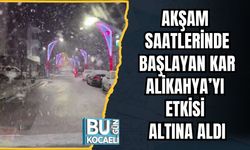 Akşam Saatlerinde Başlayan Kar Alikahya’yı Etkisi Altına Aldı