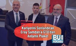 Kariyerini Sonlandıran Eray Şamdan'a GTO'dan Anlamlı Plaket