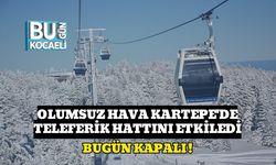 Olumsuz Hava Kartepe'de Teleferik Hattını Etkiledi: Bugün Kapalı!