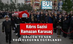 Kıbrıs Gazisi Ramazan Karasaç Gölcük’te Son Yolculuğuna Uğurlandı