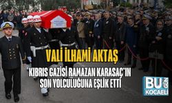 Vali İlhami Aktaş, Kıbrıs Gazisi Ramazan Karasaç’ın Son Yolculuğuna Eşlik Etti
