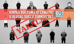 Kırmızı Bültenli 12 Zanlı Ve 5 Ulusal Suçlu Türkiye’de!