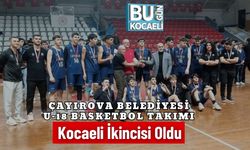 Çayırova Belediyesi U-18 Basketbol Takımı Kocaeli İkincisi Oldu