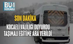 SON DAKİKA | Kocaeli Valiliği Duyurdu: Taşımalı Eğitime Ara Verildi