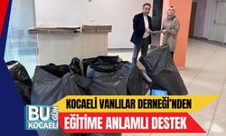 Kocaeli Vanlılar Derneği’nden Eğitime Anlamlı Destek