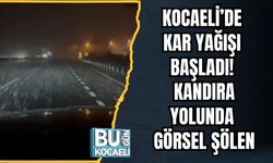 Kocaeli’de Kar Yağışı Başladı! Kandıra Yolunda Görsel Şölen