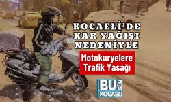 Kocaeli’de Kar Yağışı Nedeniyle Motokuryelere Trafik Yasağı