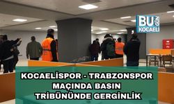 Kocaelispor - Trabzonspor Maçında Basın Tribününde Gerginlik