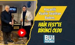 Kocaelili Kuaför Seyithan Badem, Hair Fest’te Birinci Oldu