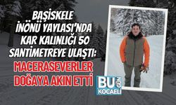 Başiskele İnönü Yaylası’nda Kar Kalınlığı 50 Santimetreye Ulaştı: Maceraseverler Doğaya Akın Etti