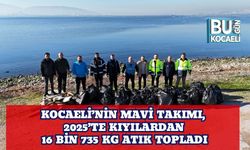 Kocaeli’nin Mavi Takımı, 2025’te Kıyılardan 16 Bin 735 Kg Atık Topladı