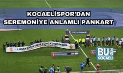 Kocaelispor’dan Seremoniye Anlamlı Pankart: "16 Ocak Basın Onur Günü Kutlu Olsun"