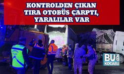 Kontrolden Çıkan Tıra Otobüs Çarptı, Yaralılar Var