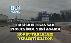 Başiskele Kavşak Projesinde Yeni Aşama: Köprü Tablaları Yerleştiriliyor