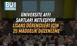 Üniversite Affı Şartları Netleşiyor: Lisans Öğrencileri İçin 25 Maddelik Düzenleme