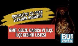 Kocaeli’de 22 Ocak Elektrik Kesintisi: İzmit, Gebze, Darıca ve İlçe İlçe Kesinti Listesi