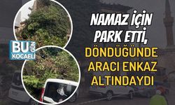 Namaz İçin Park Etti, Döndüğünde Aracı Enkaz Altındaydı