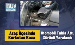 Araç İlçesinde Korkutan Kaza: Otomobil Takla Attı, Sürücü Yaralandı