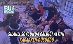Silahlı Soygunda Çaldığı Altını Kaçarken Düşürdü