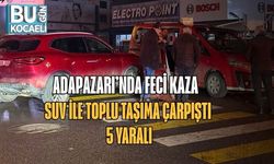 Adapazarı’nda Feci Kaza: SUV ile Toplu Taşıma Çarpıştı, 5 Yaralı