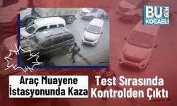 Araç Muayene İstasyonunda Kaza : Test Sırasında Kontrolden Çıktı