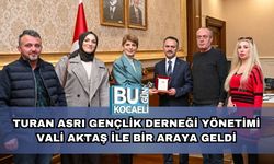 Turan Asrı Gençlik Derneği Yönetimi Vali Aktaş ile Bir Araya Geldi