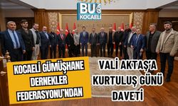 Kocaeli Gümüşhane Dernekler Federasyonu’ndan Vali Aktaş’a Kurtuluş Günü Daveti