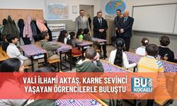 Vali İlhami Aktaş, Karne Sevinci Yaşayan Öğrencilerle Buluştu