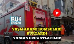 Yaşlı Adamı Komşuları Kurtardı: Yangın Ucuz Atlatıldı!
