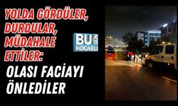 Yolda Gördüler, Durdular, Müdahale Ettiler: Olası Faciayı Önlediler