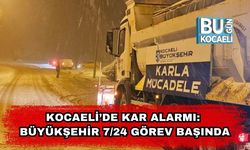Kocaeli’de Kar Alarmı: Büyükşehir 7/24 Görev Başında