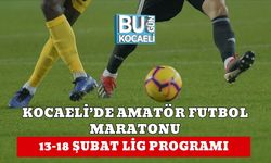 KOCAELİ’DE AMATÖR FUTBOL MARATONU: 13–18 ŞUBAT LİG PROGRAMI