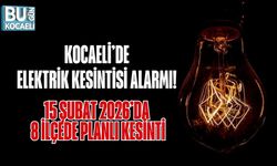 KOCAELİ’DE ELEKTRİK KESİNTİSİ ALARMI! 15 ŞUBAT 2026’DA 8 İLÇEDE PLANLI KESİNTİ
