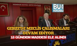 Gebze'de Meclis Çalışmaları Devam Ediyor: 18 Gündem Maddesi Ele Alındı