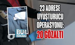 KASTAMONU’DA 23 ADRESE UYUŞTURUCU OPERASYONU: 20 GÖZALTI
