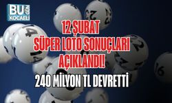 12 ŞUBAT SÜPER LOTO SONUÇLARI AÇIKLANDI! 240 MİLYON TL DEVRETTİ